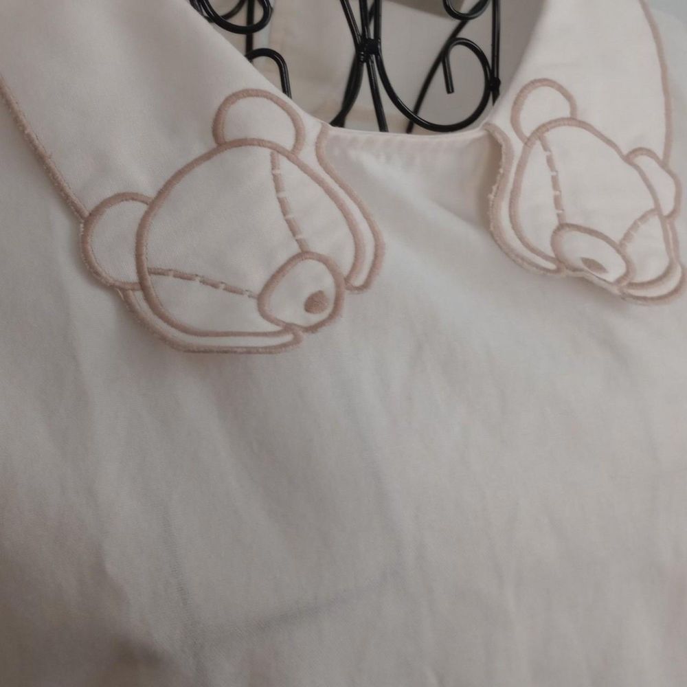 Teddy Bear Collared Japanese Coquette Blouse - Picture 4 of 4
